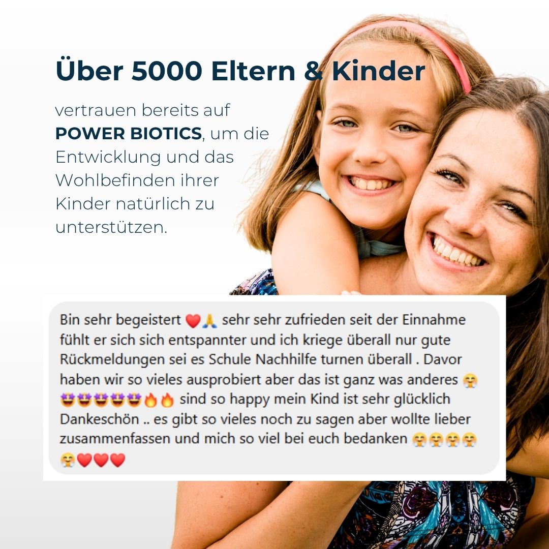 Erfahrung mit Power Biotics – Probiotisches Nahrungsergänzungsmittel für Kinder, Pulver zur Unterstützung der Darm-Hirn-Achse und Verdauung und Immunsystem