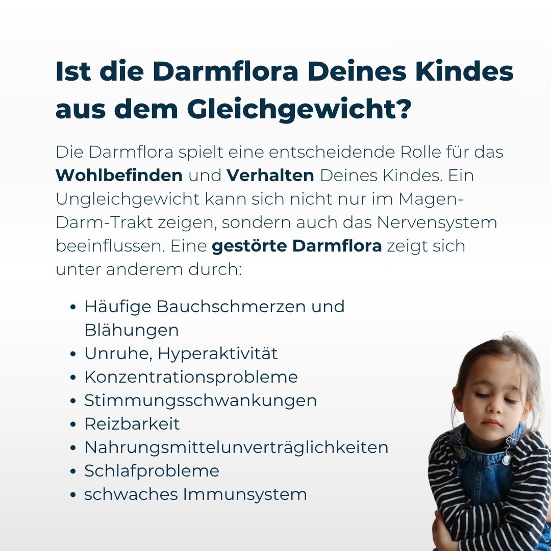 Power Biotics – Probiotisches Nahrungsergänzungsmittel für Kinder, Pulver zur Unterstützung der Darm-Hirn-Achse und Verdauung und Immunsystem. Sympome einer gestörten Darmflora